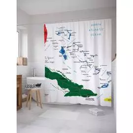 Шторка-занавеска для ванной JOYARTY