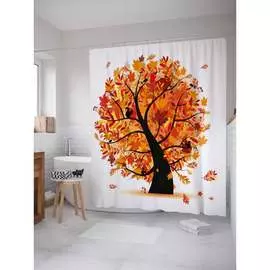 Шторка-занавеска для ванной JOYARTY