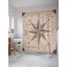 Шторка-занавеска для ванной JOYARTY