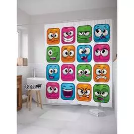 Шторка-занавеска для ванной JOYARTY