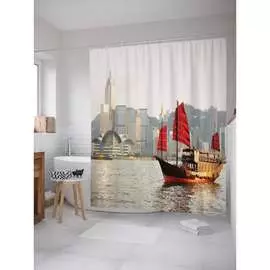 Шторка-занавеска для ванной JOYARTY