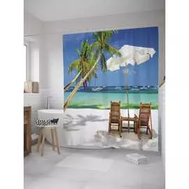 Шторка-занавеска для ванной JOYARTY