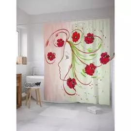 Шторка-занавеска для ванной JOYARTY