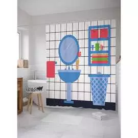 Шторка-занавеска для ванной JOYARTY