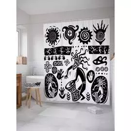 Шторка-занавеска для ванной JOYARTY