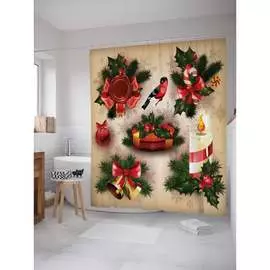 Шторка-занавеска для ванной JOYARTY