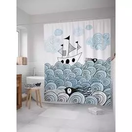 Шторка-занавеска для ванной JOYARTY