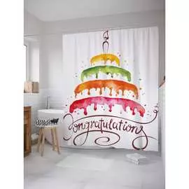 Шторка-занавеска для ванной JOYARTY