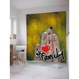 Шторка-занавеска для ванной JOYARTY