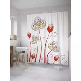 Шторка-занавеска для ванной JOYARTY