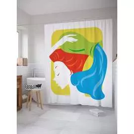 Шторка-занавеска для ванной JOYARTY