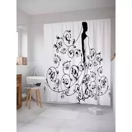 Шторка-занавеска для ванной JOYARTY