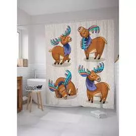 Шторка-занавеска для ванной JOYARTY