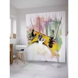 Шторка-занавеска для ванной JOYARTY