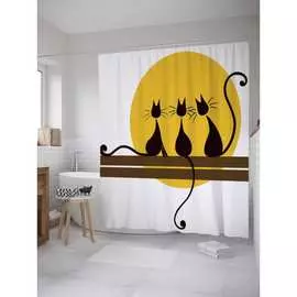 Шторка-занавеска для ванной JOYARTY