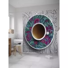 Шторка-занавеска для ванной JOYARTY