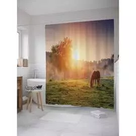 Шторка-занавеска для ванной JOYARTY