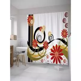 Шторка-занавеска для ванной JOYARTY