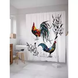 Шторка-занавеска для ванной JOYARTY