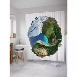 Шторка-занавеска для ванной JOYARTY