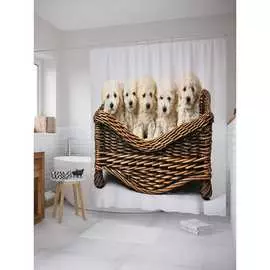 Шторка-занавеска для ванной JOYARTY