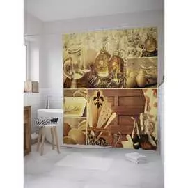 Шторка-занавеска для ванной JOYARTY