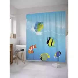 Шторка-занавеска для ванной JOYARTY