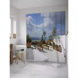 Шторка-занавеска для ванной JOYARTY