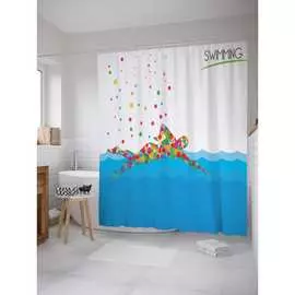 Шторка-занавеска для ванной JOYARTY