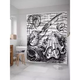 Шторка-занавеска для ванной JOYARTY