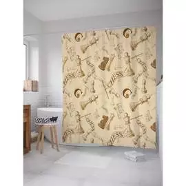 Шторка-занавеска для ванной JOYARTY