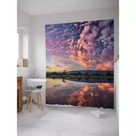 Шторка-занавеска для ванной JOYARTY