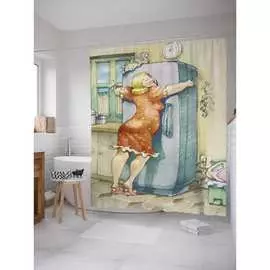 Шторка-занавеска для ванной JOYARTY