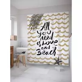 Шторка-занавеска для ванной JOYARTY