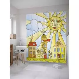 Шторка-занавеска для ванной JOYARTY