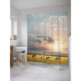 Шторка-занавеска для ванной JOYARTY