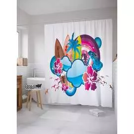 Шторка-занавеска для ванной JOYARTY