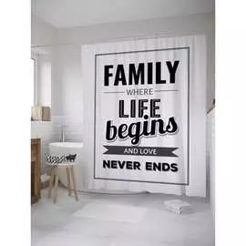 Шторка-занавеска для ванной JOYARTY