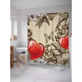 Шторка-занавеска для ванной JOYARTY