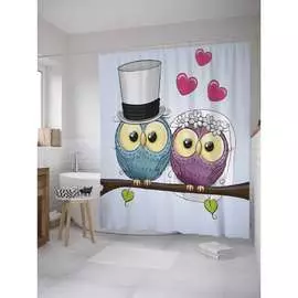 Шторка-занавеска для ванной JOYARTY