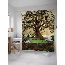 Шторка-занавеска для ванной JOYARTY