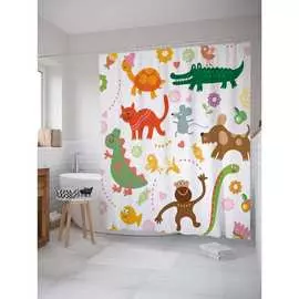 Шторка-занавеска для ванной JOYARTY