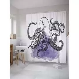 Шторка-занавеска для ванной JOYARTY