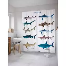 Шторка-занавеска для ванной JOYARTY