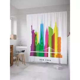 Шторка-занавеска для ванной JOYARTY