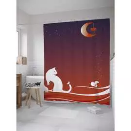 Шторка-занавеска для ванной JOYARTY