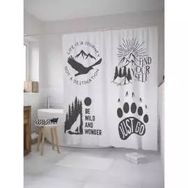 Шторка-занавеска для ванной JOYARTY