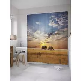 Шторка-занавеска для ванной JOYARTY