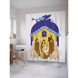 Шторка-занавеска для ванной JOYARTY