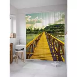 Шторка-занавеска для ванной JOYARTY